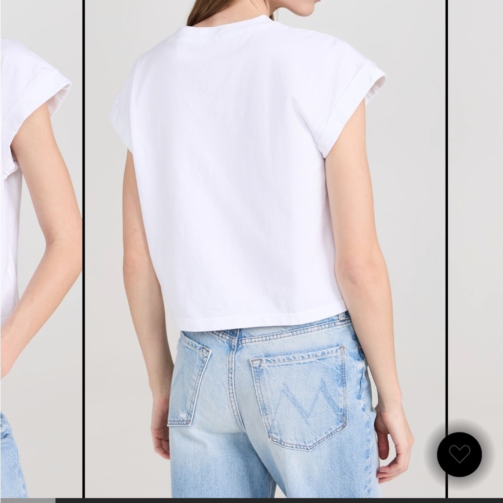 Classic White Boxy Pocket Tee - Picture 2 of 9